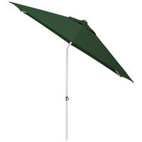 SONNENSCHIRM 270 cm Grün  - Silberfarben/Grün, Basics, Textil/Metall (270cm) - Kettler