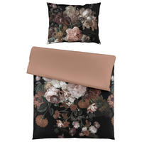 ÁGYNEMŰHUZAT-GARNITÚRA 140/200 cm  - fekete/mokka, Basics, textil (140/200cm) - Fleuresse