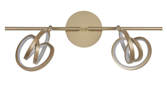 DECKENLEUCHTE 83/14/21,3 cm  - Weiß/Cappuccino, Trend, Kunststoff/Metall (83/14/21,3cm) - Novel