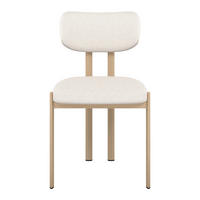 Stuhl Marven     Naturfarben, Hellbraun  - Hellbraun/Naturfarben, Trend, Textil/Metall (49/82/54cm)
