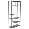 BOKHYLLA i 85/188/35 cm ljusgrå  - ljusgrå, Design, metall (85/188/35cm) - Livetastic