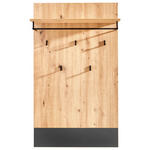 GARDEROBENPANEEL  in 75/128,4/30 cm  - Anthrazit/Eiche Artisan, KONVENTIONELL, Holzwerkstoff (75/128,4/30cm) - Carryhome