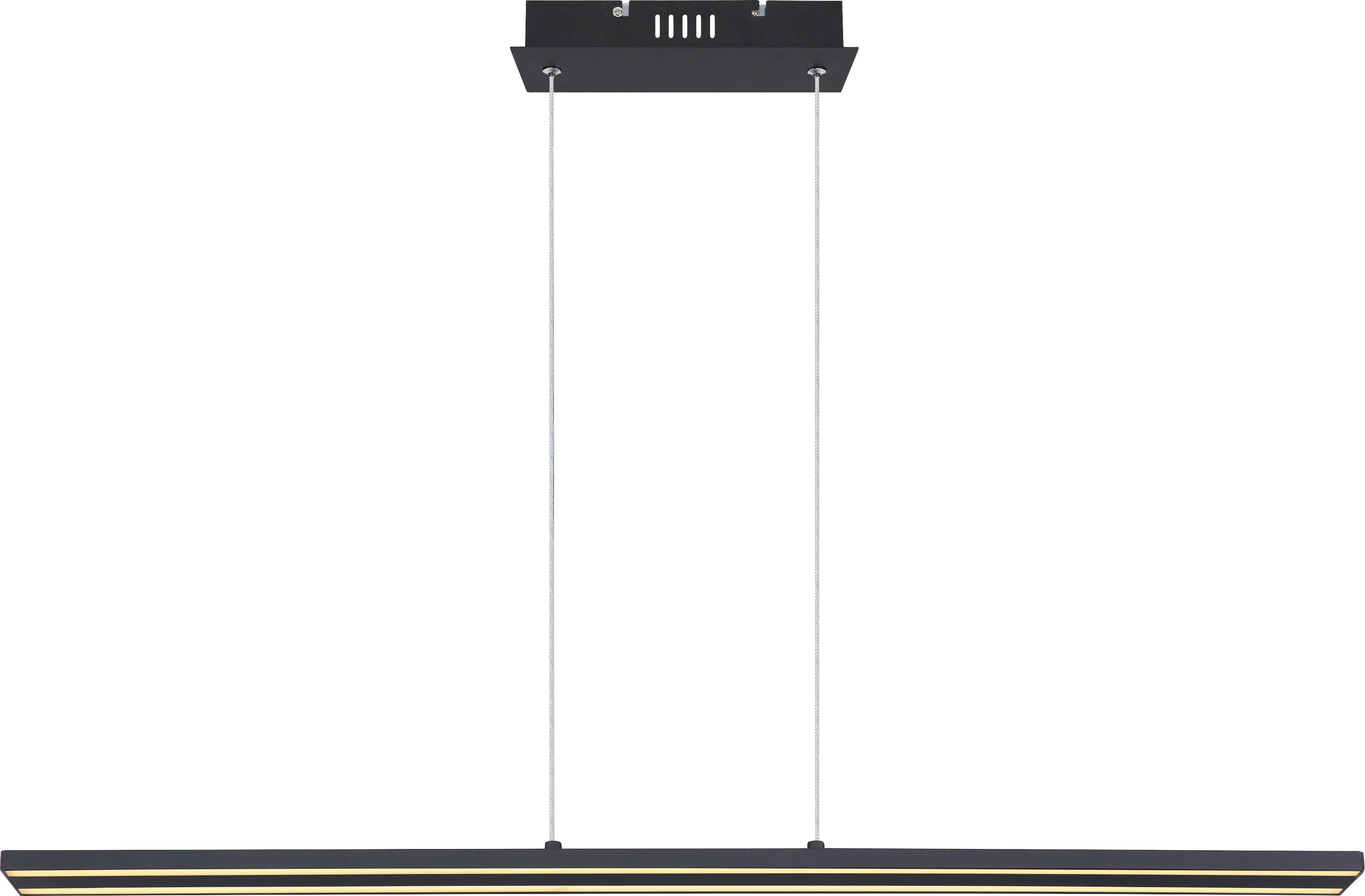 LUSTRĂ LED 101/8/120 cm  - negru, Trend, plastic/metal (101/8/120cm) - Novel