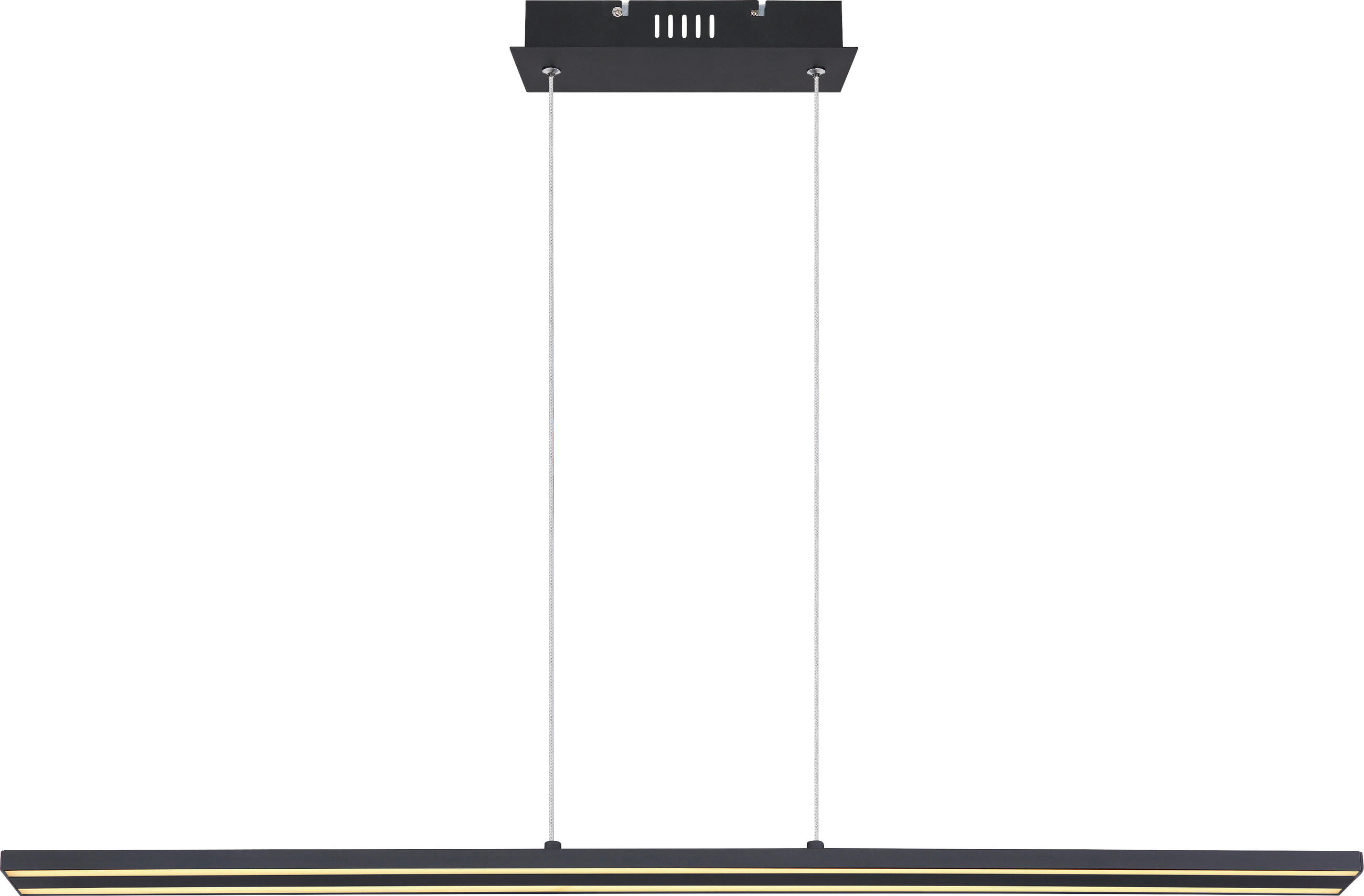 LUSTRĂ LED 101/8/120 cm - negru, Trend, plastic/metal (101/8/120cm) - Novel