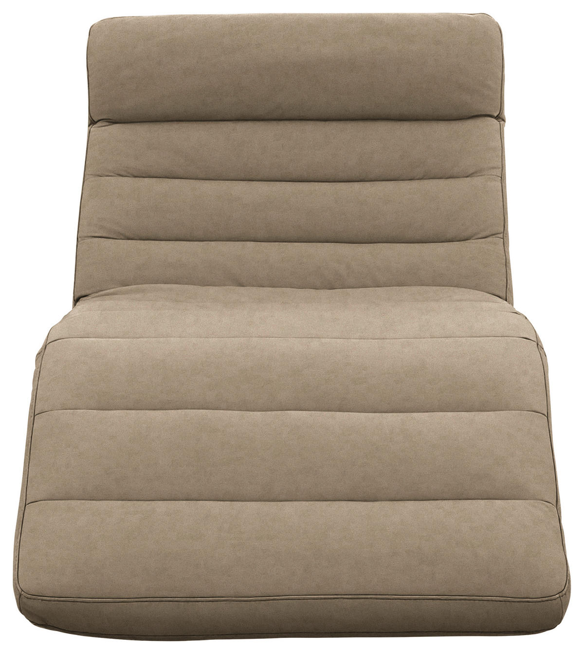 RELAXLIEGE Mikrofaser Taupe  - Taupe/Schwarz, Design, Textil/Metall (95/91/170cm) - Chilliano
