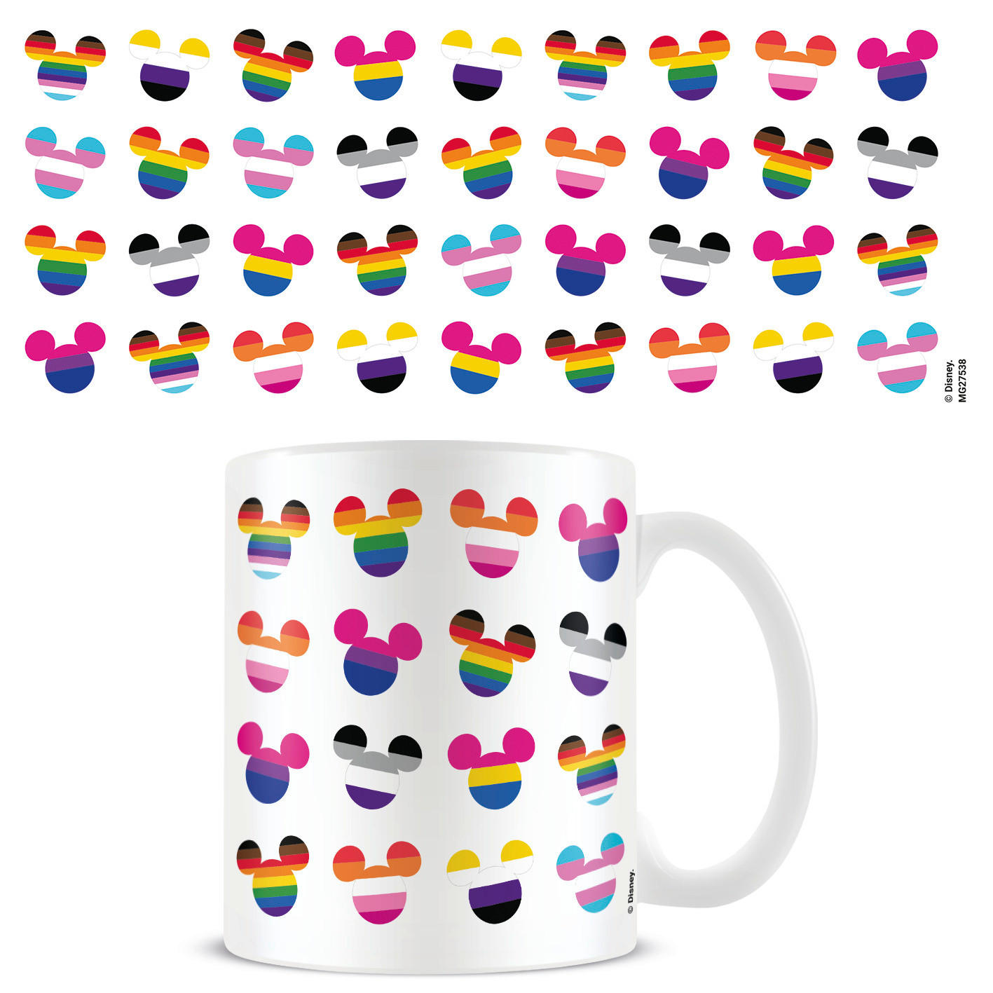 KAFFEETASSE Mickey & Minnie 315 ml  - Multicolor, Basics, Keramik (12/9/10,5cm) - Disney