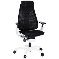 DREHSTUHL  in Netzbespannung Schwarz, Weiß  - Schwarz/Weiß, MODERN, Kunststoff/Textil (57/114/46cm) - MID.YOU