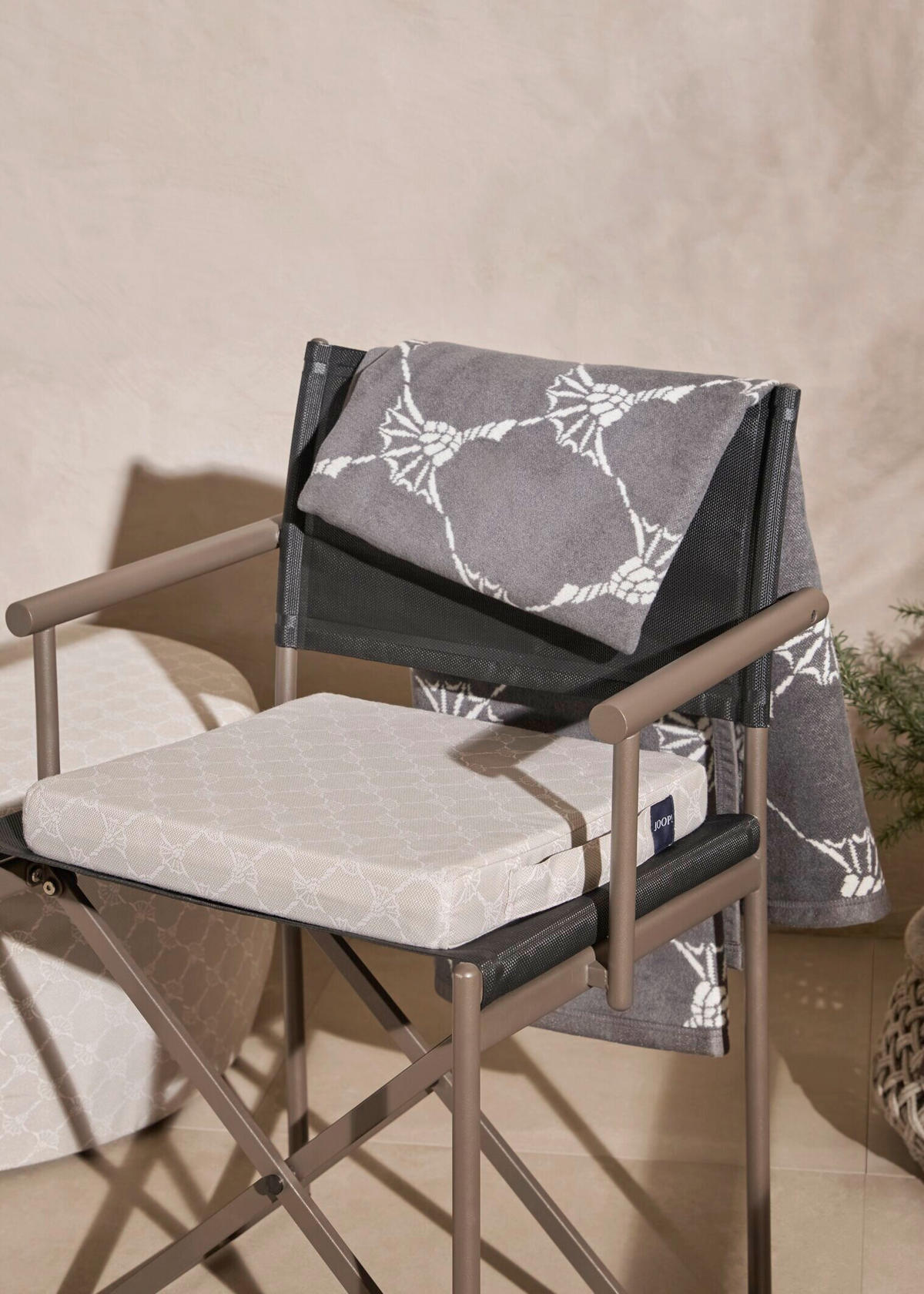 GARTENSTUHL Edelstahl Schwarz  - Schwarz, Design, Kunststoff/Metall (60/84/54cm) - Joop!