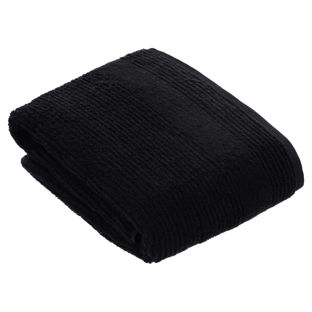 BADETUCH Tomorrow Schwarz 100/150 cm  - Schwarz, Basics, Textil (100/150cm) - Vossen