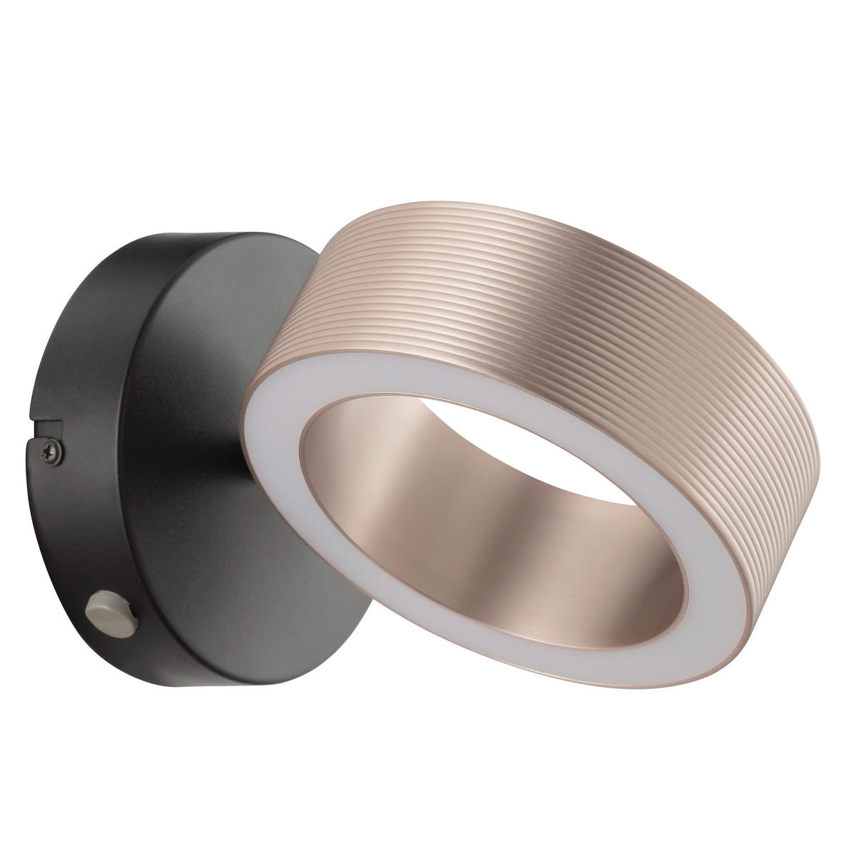LED-WANDLEUCHTE - Schwarz/Braun, Design, Kunststoff/Metall (11/20/15cm) - Brilliant