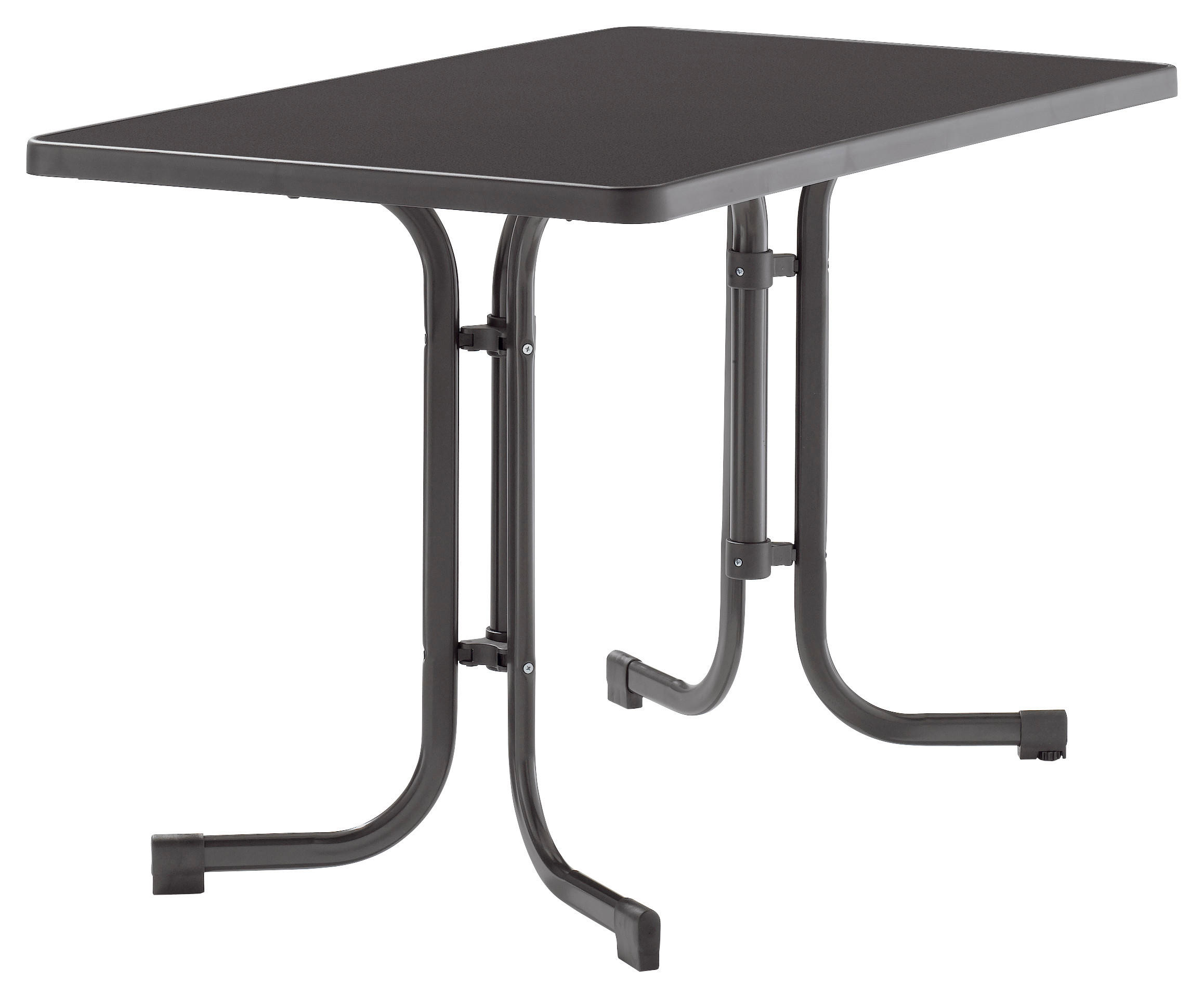 GARTENKLAPPTISCH 115/70/72 cm Metall rechteckig  - Anthrazit/Grau, Basics, Kunststoff/Metall (115/70/72cm) - Sieger