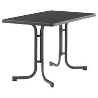 GARTENKLAPPTISCH 115/70/72 cm Metall rechteckig  - Anthrazit/Grau, Basics, Kunststoff/Metall (115/70/72cm) - Sieger