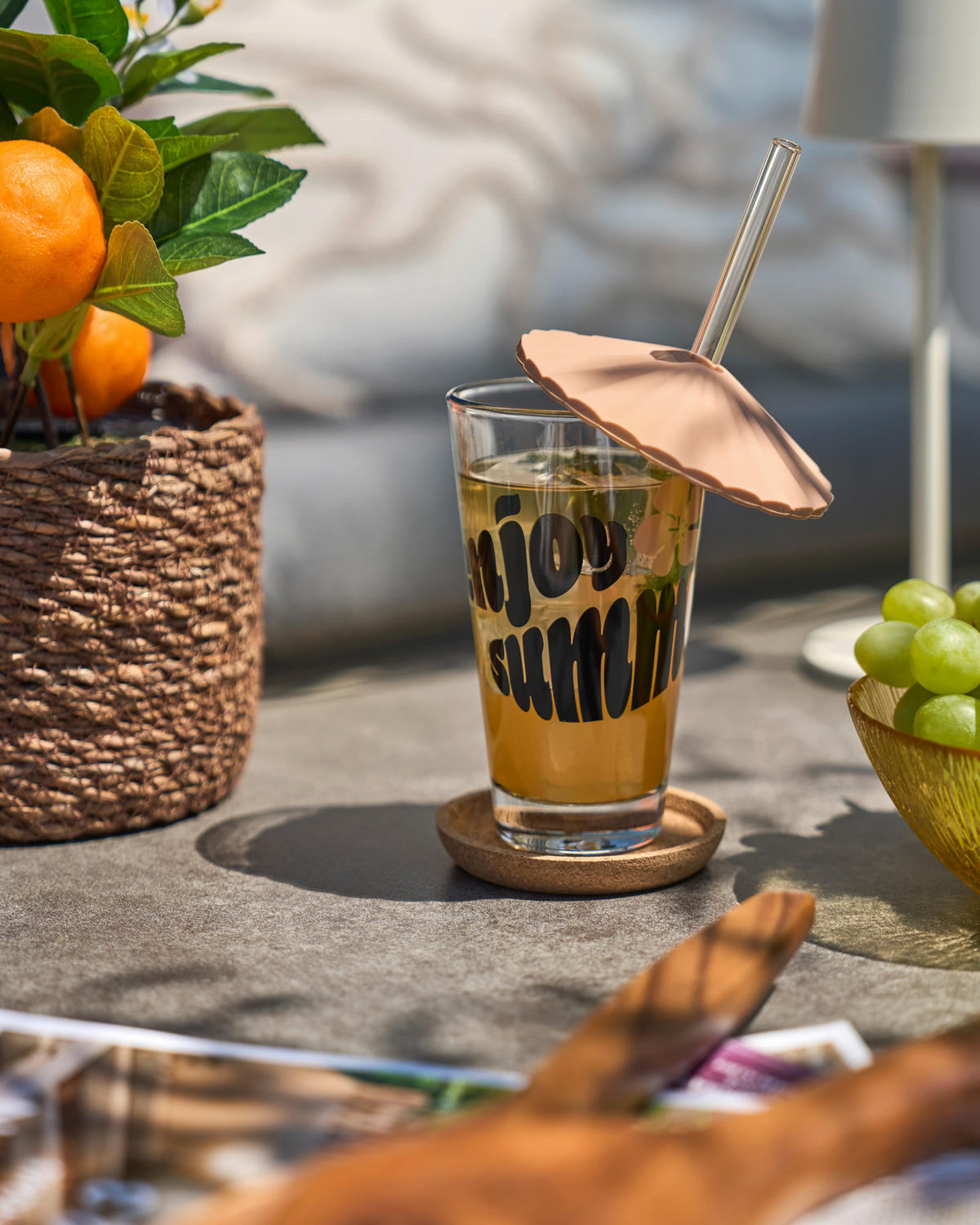 VRTNI SET   metal, staklo, tekstil  siva  - siva, Design, staklo/metal - Ambia Garden