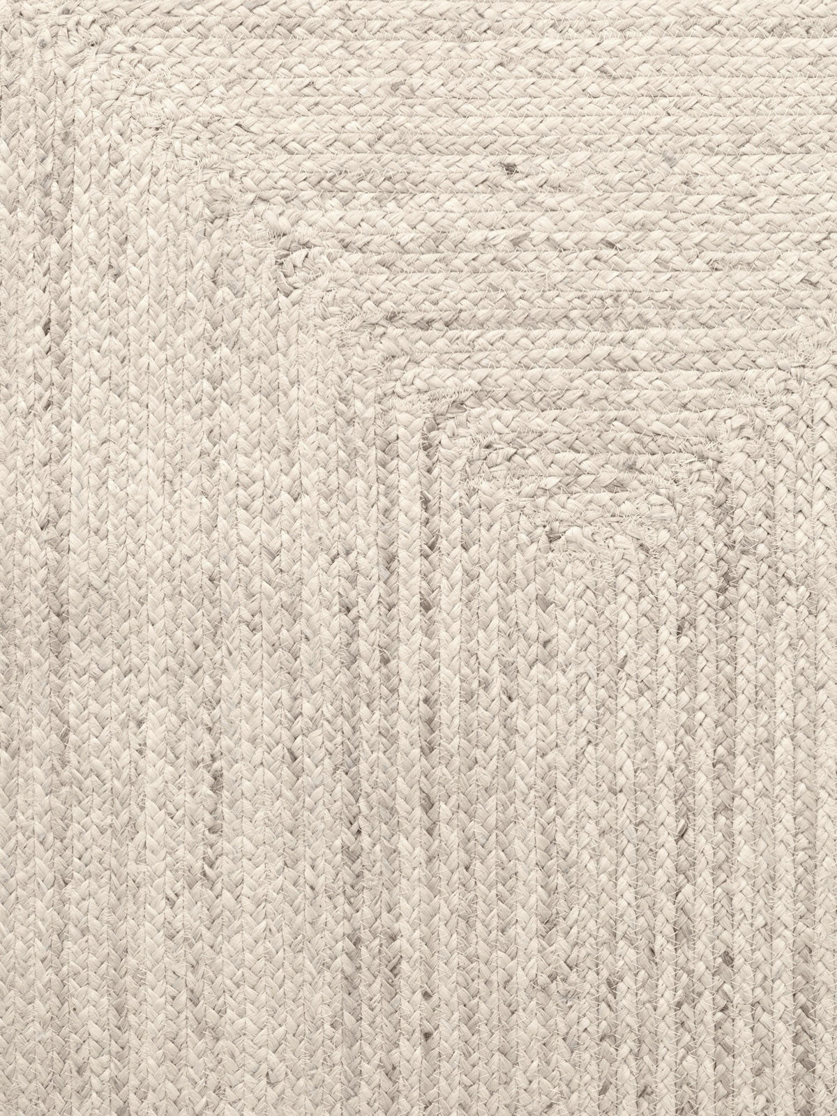 JUTETEPPICH 80/200 cm Juno Weiß rechteckig  - Weiß, Natur, Textil (80/200cm) - Hanse Home