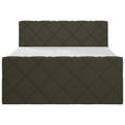BOXSPRINGBETT 180/200 cm  in Dunkelbraun  - Dunkelbraun, KONVENTIONELL, Textil (180/200cm) - Esposa