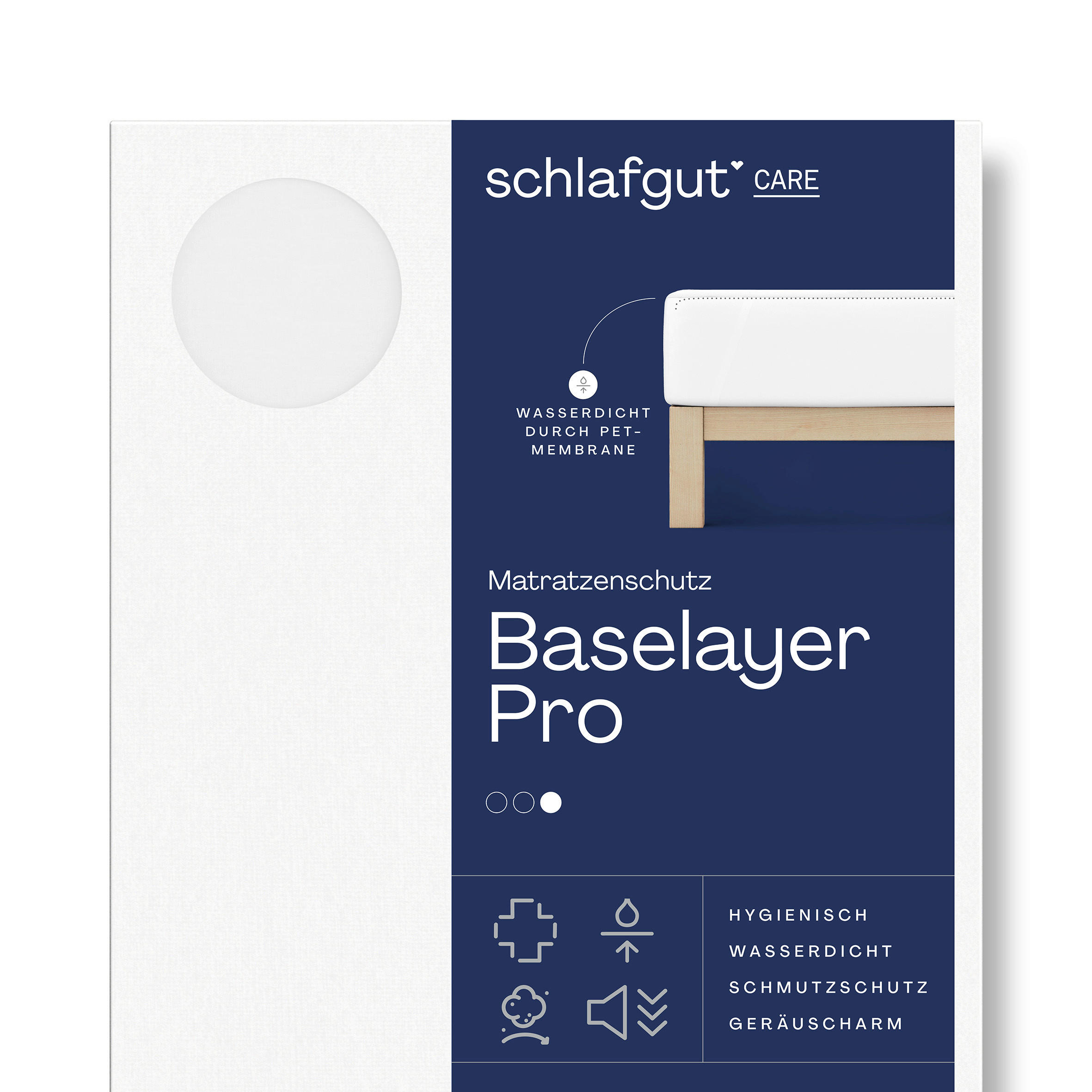 MATRATZENAUFLAGE - Weiß, Basics, Textil (180/200cm) - Schlafgut