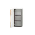 HÄNGESCHRANK 30/64/20 cm  - Eiche Wotan/Graphitfarben, Natur, Holzwerkstoff (30/64/20cm) - Xora