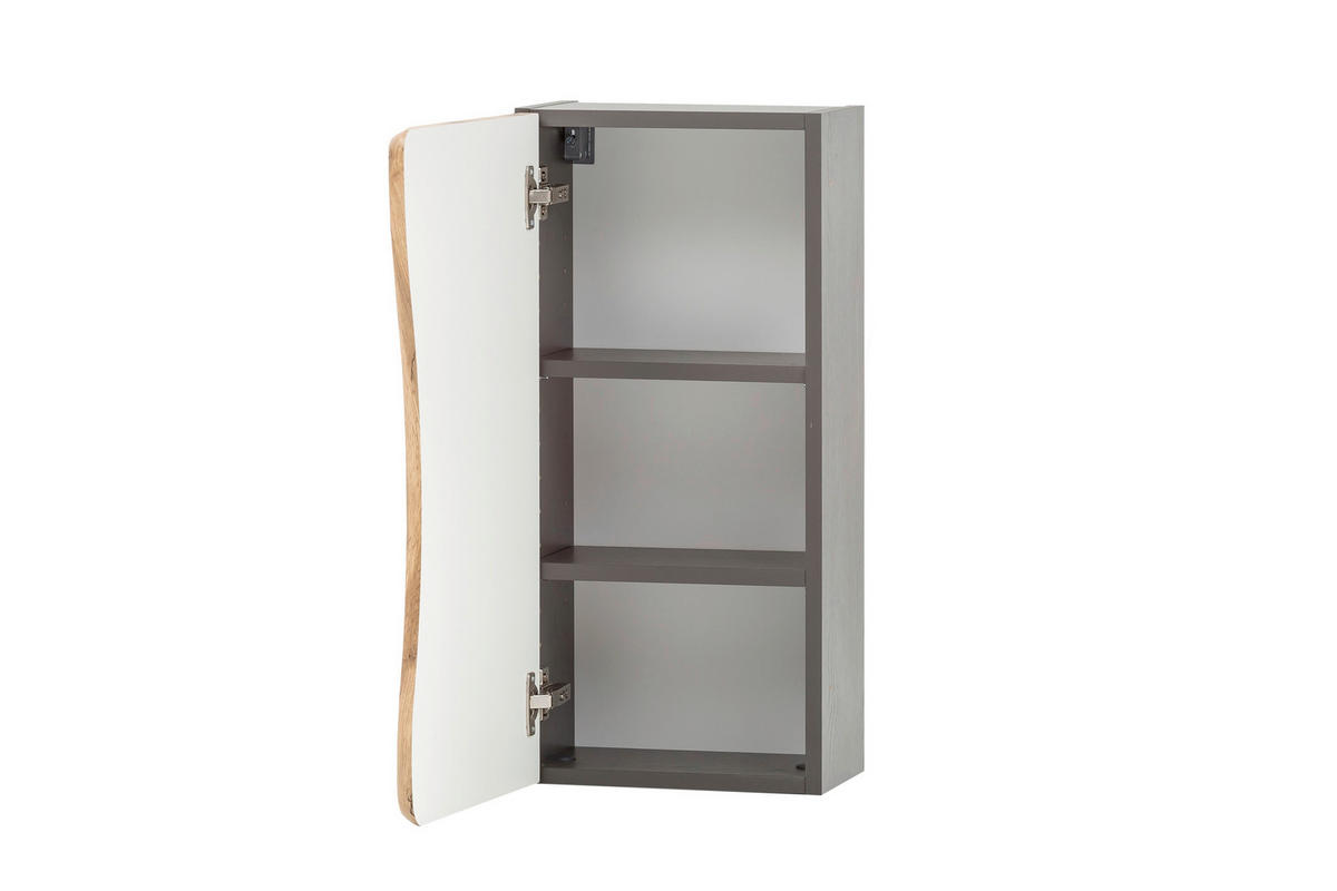 HÄNGESCHRANK 30/64/20 cm  - Eiche Wotan/Graphitfarben, Natur, Holzwerkstoff (30/64/20cm) - Xora