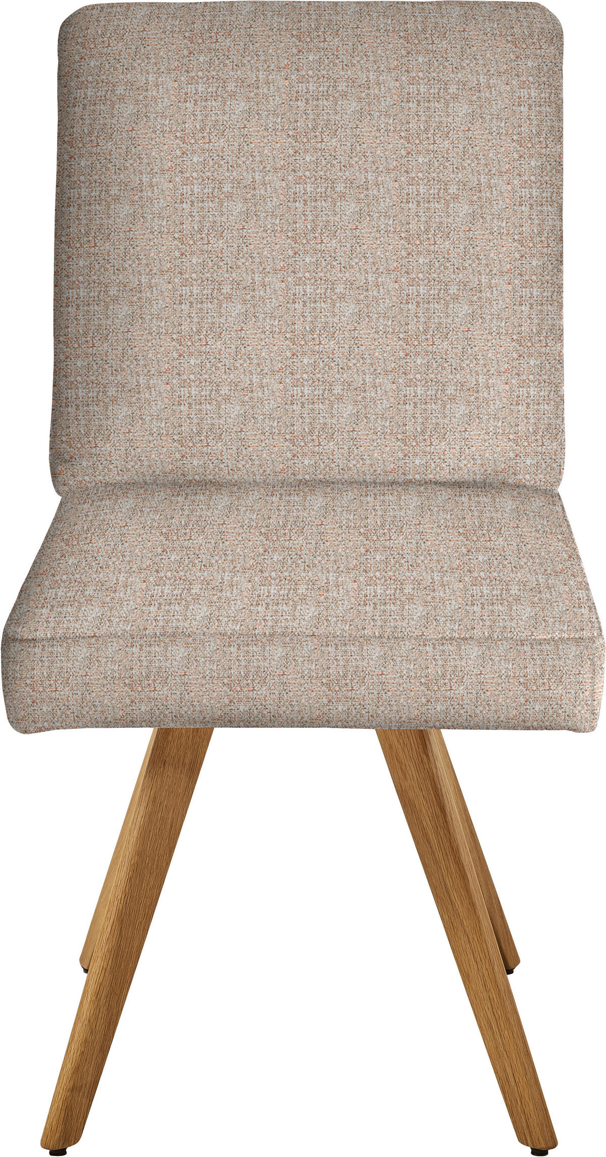 STUHL  in Flachgewebe Holz, Textil  - Eichefarben/Orange, Design, Holz/Textil (46/94/58cm) - Dieter Knoll