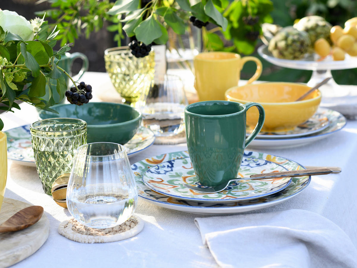 KOMBISERVICE Giardini 16-teilig  - Multicolor, Basics, Keramik - Creatable