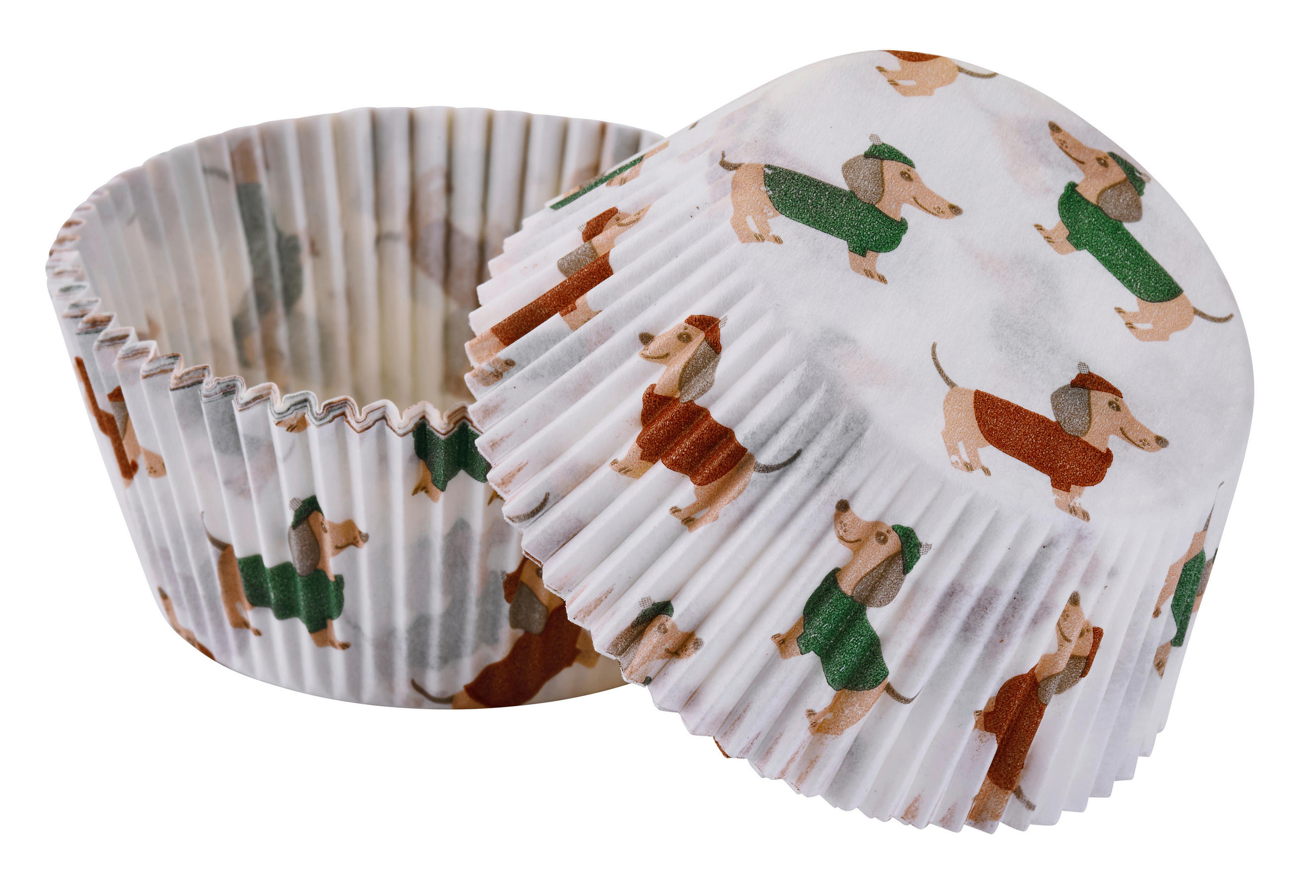 PAPIERFÖRMCHEN Dr. Oetker  - Rot/Grün, Basics, Papier (5cm) - Dr.Oetker