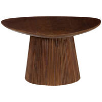 COUCHTISCH Akazie vollmassiv 76/37/68 cm dreieckig Walnussfarben  - Walnussfarben, Design, Holz (76/37/68cm) - Livetastic