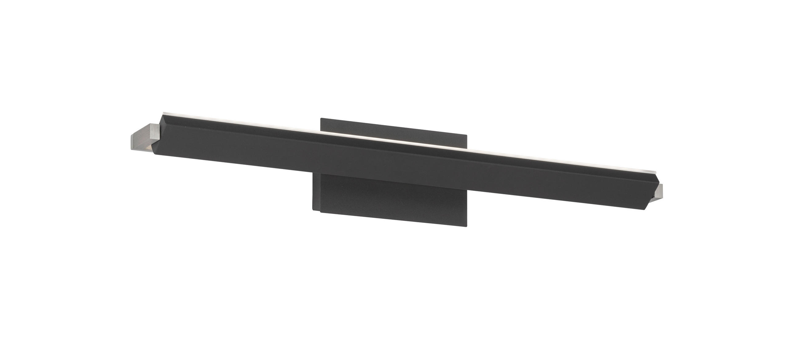 LED-WANDLEUCHTE - Weiss/Schwarz, Design, Kunststoff/Metall (10/40/11cm) - Fischer & Honsel