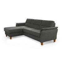 ECKSOFA PALMERA V Grau Mikrofaser  - Eichefarben/Grau, KONVENTIONELL, Holz/Textil (163/244cm) - Sit & More