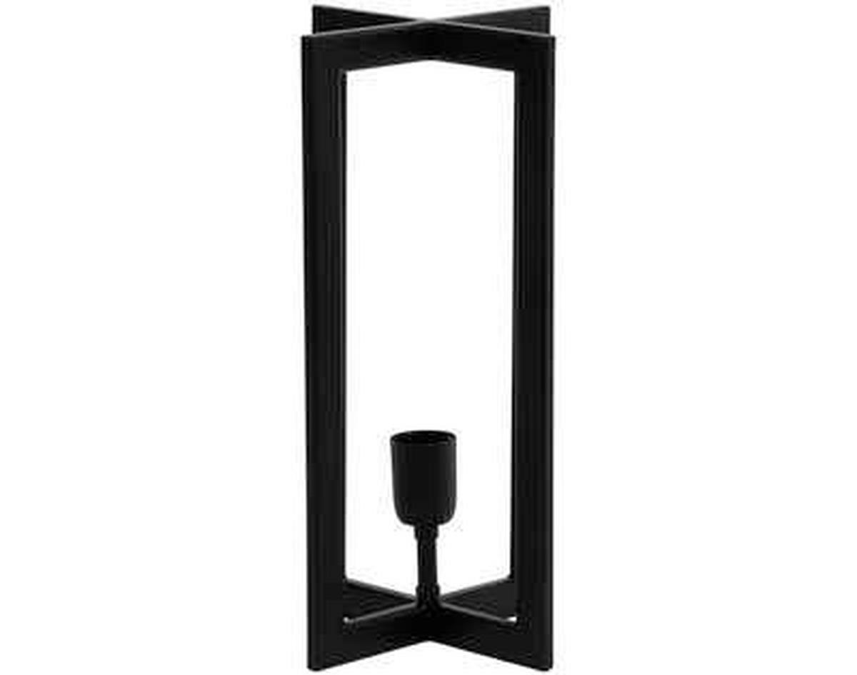 TISCHLEUCHTE 21/40 cm   - Schwarz, Trend, Metall (21/40cm) - Light & Living