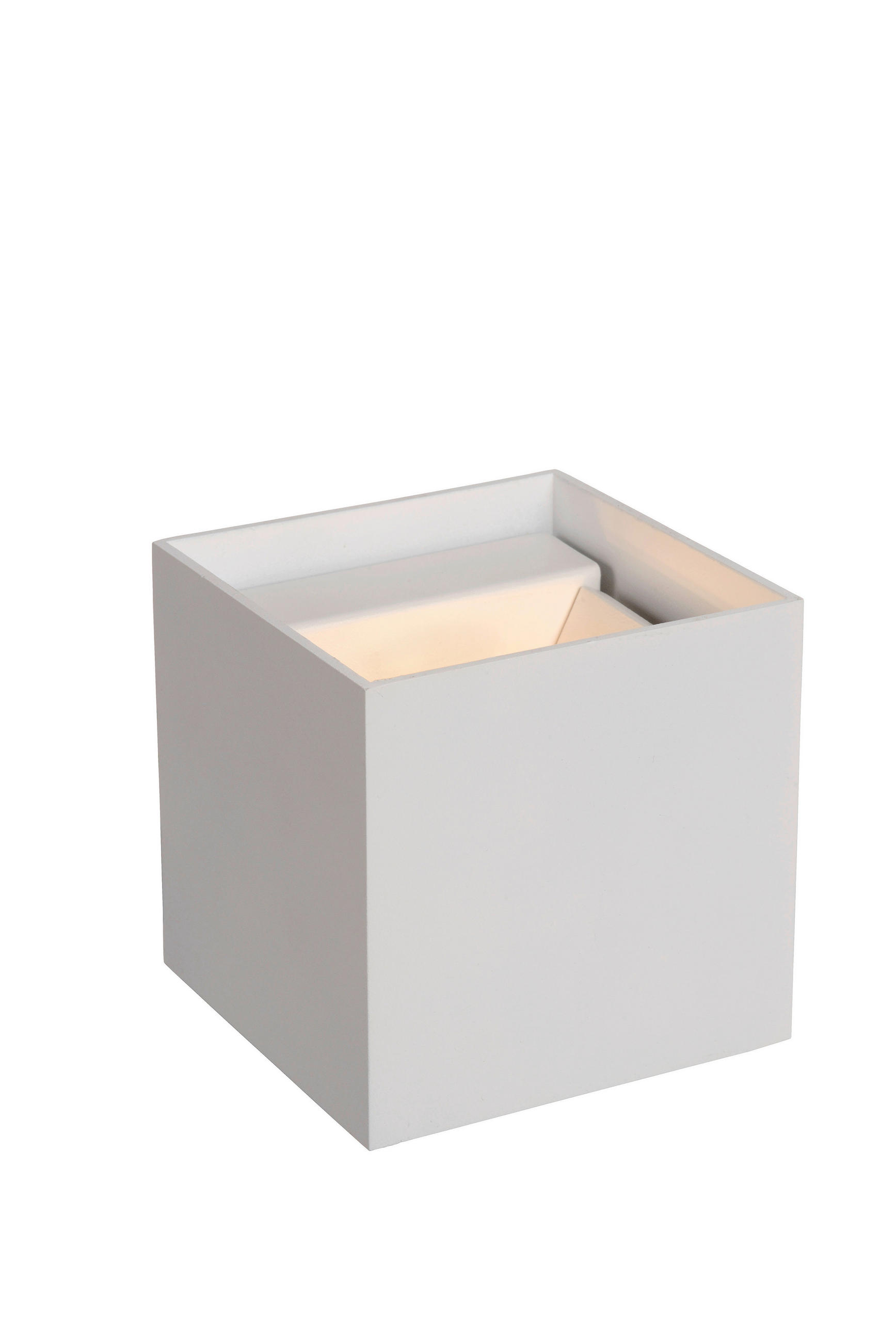 LED-WANDLEUCHTE - Weiss, Design, Metall (9.7/9.7/9,7cm) - Lucide