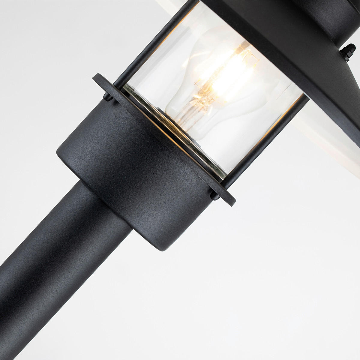 SOCKELLEUCHTE - Schwarz, Konventionell, Glas/Metall (27.5/101.8cm) - Elstead Lighting