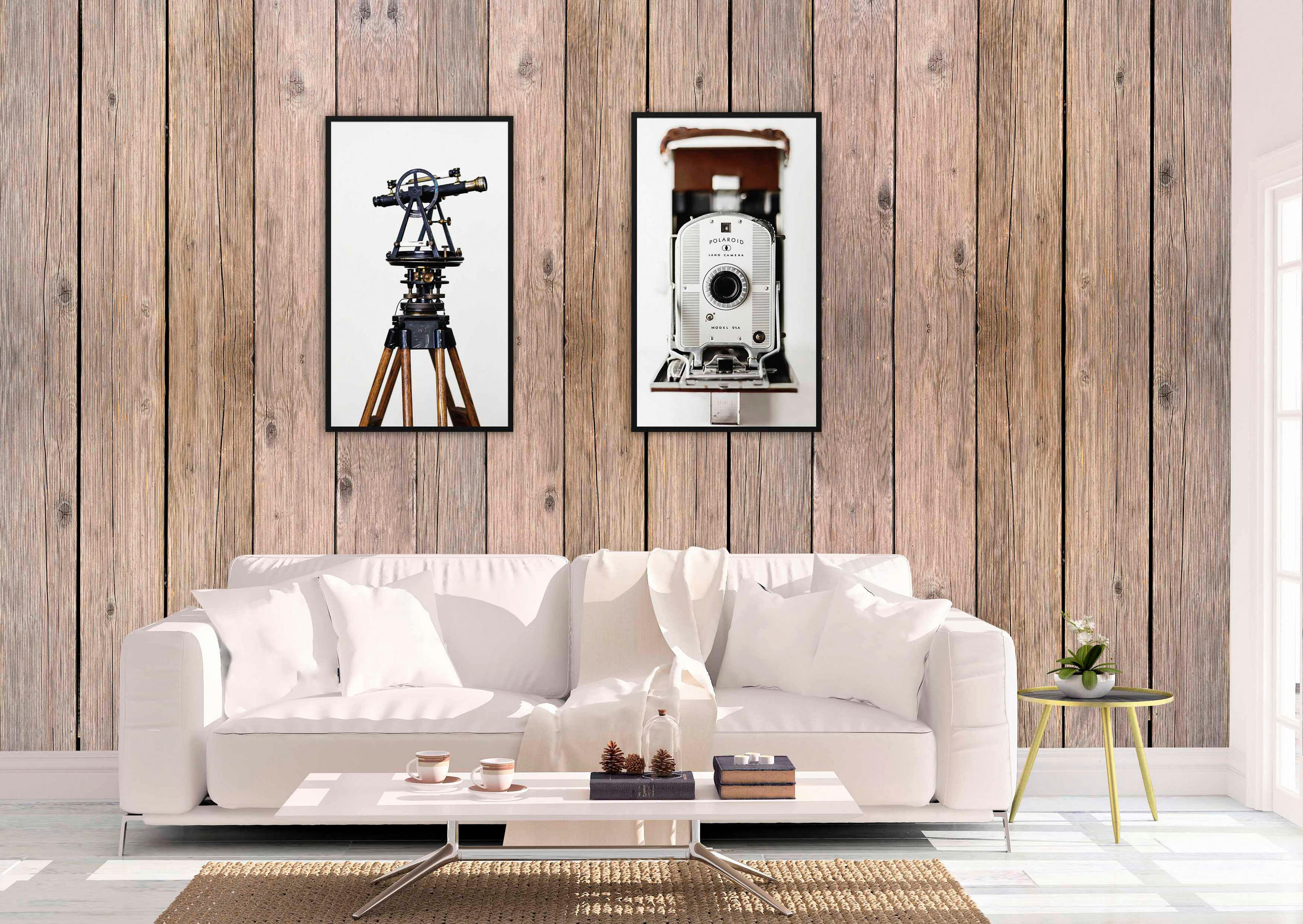BILD 70/118 cm  - Beige/Schwarz, Design, Holz/Kunststoff (70/118cm)