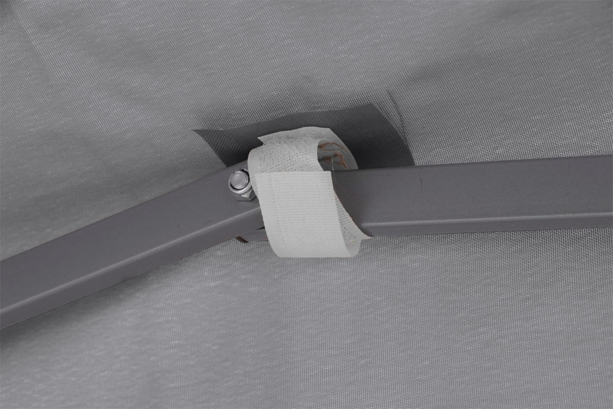 PAVILLON 300/260/300 cm Stahl  - Grau, KONVENTIONELL, Textil/Metall (300/260/300cm) - Siena Garden