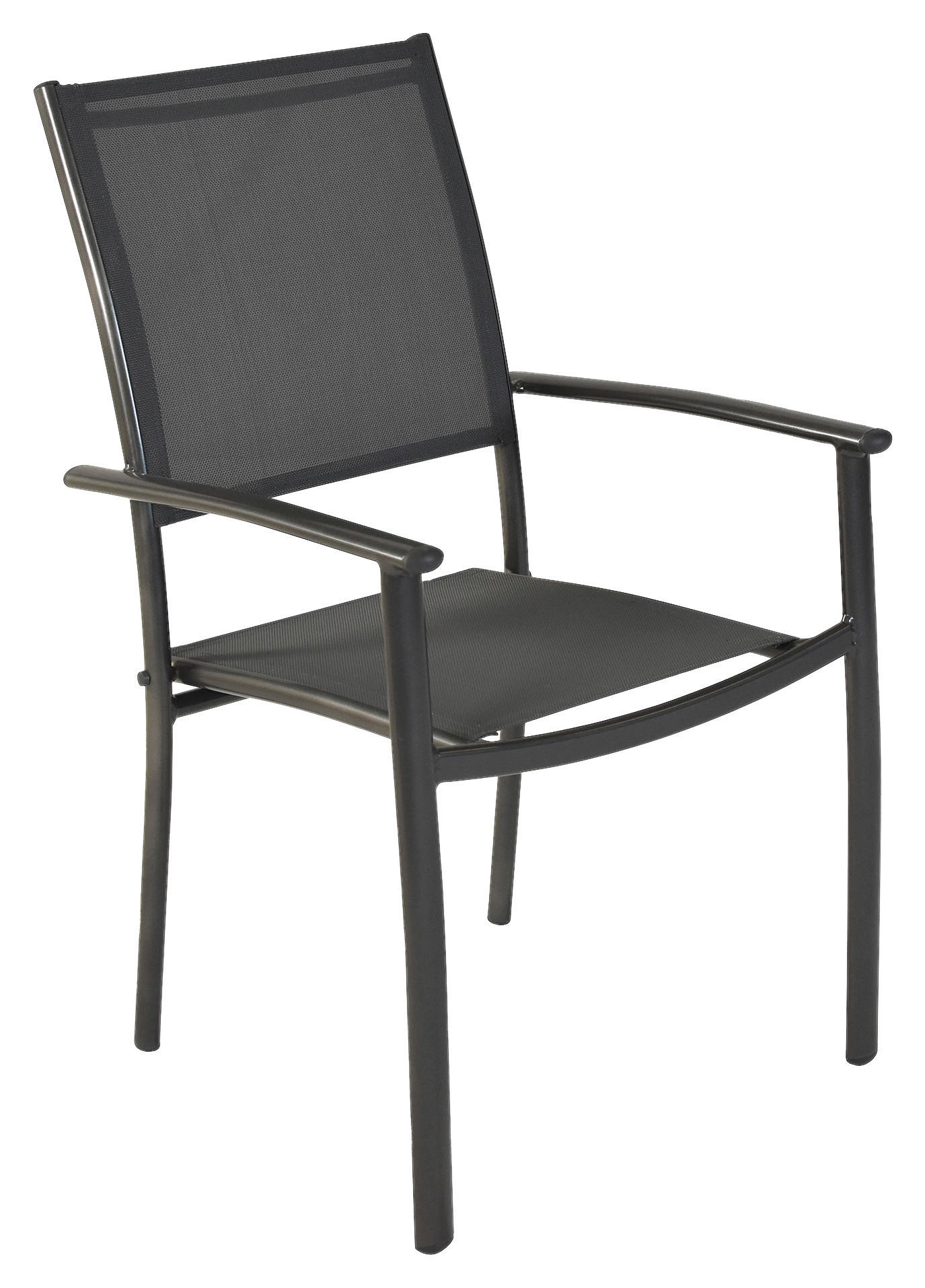 STAPELSESSEL Aluminium Graphitfarben, Grau  - Graphitfarben/Grau, MODERN, Textil/Metall (57/90/56cm) - Gardenson