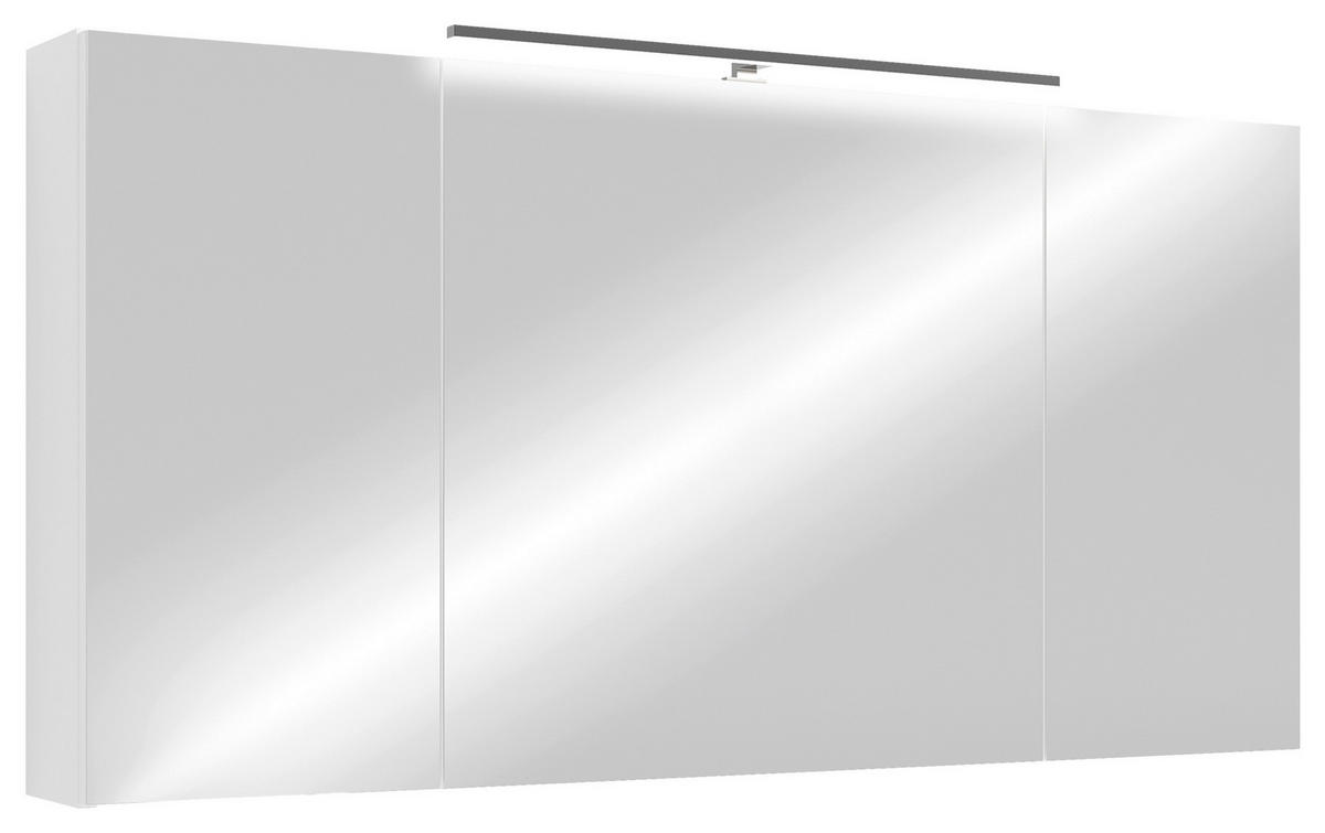 SPIEGELSCHRANK 120/60/20 cm  - Weiß, MODERN, Glas/Holzwerkstoff (120/60/20cm) - MID.YOU