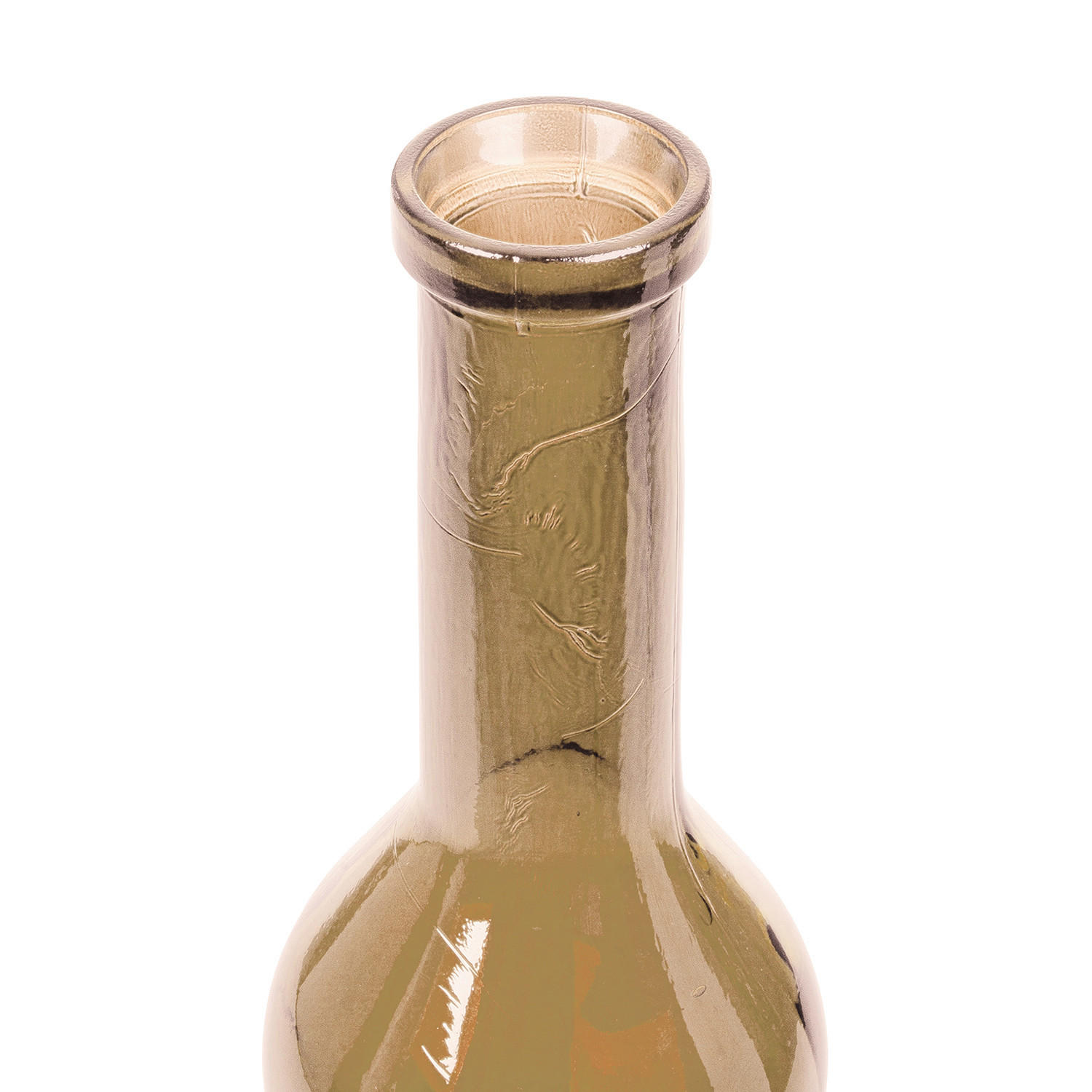 Thumbnail - Bodenvase Belleros, Hellbraun, Glas, organisch, 75 cm, auch für frische Blumen geeignet, Dekoration, Vasen, Bodenvasen