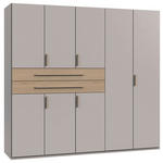 KLEIDERSCHRANK  in Eichefarben, Kaschmir  - Kaschmir/Eichefarben, Design, Holzwerkstoff (225/208/65cm) - Carryhome