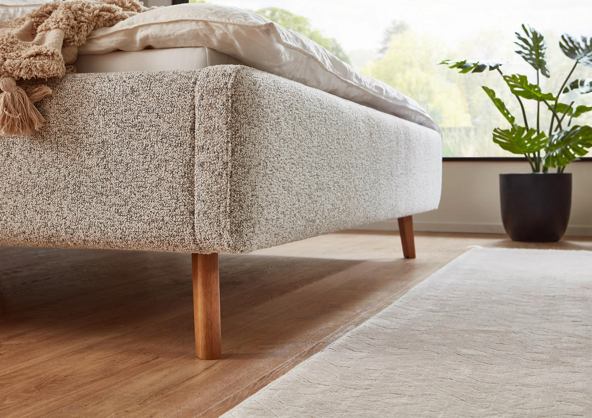 POLSTERBETT 120/200 cm, {[inkl. ],item.attr('349-543'),[, ]} - Eichefarben/Birkefarben, Design, Holz/Textil (120/200cm) - Xora