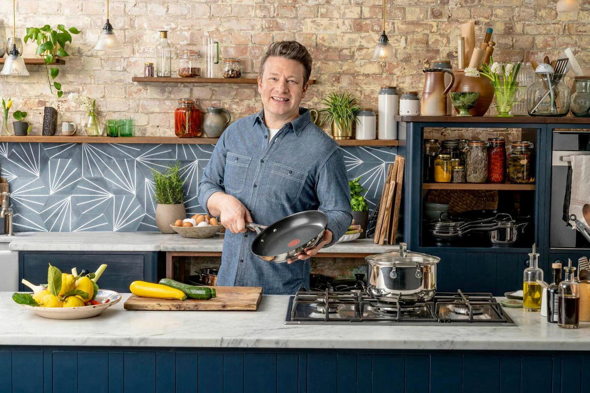 PFANNENSET Jamie Oliver 3-teilig  - Edelstahlfarben, Basics, Metall - Jamie Oliver
