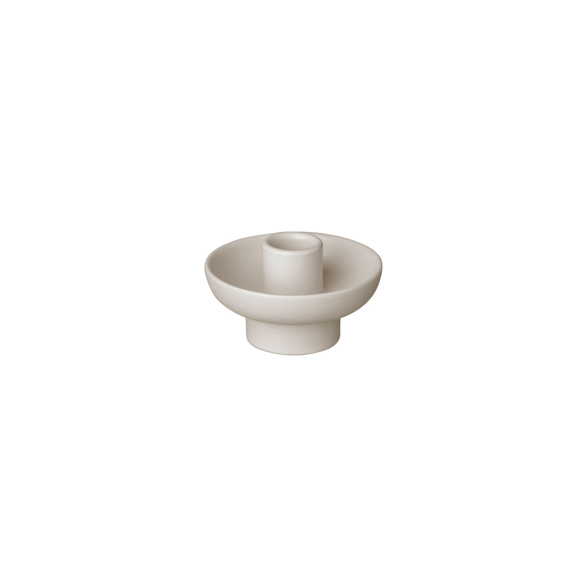 KERZENHALTER - Beige, Basics, Keramik (9,0/4cm) - Blomus