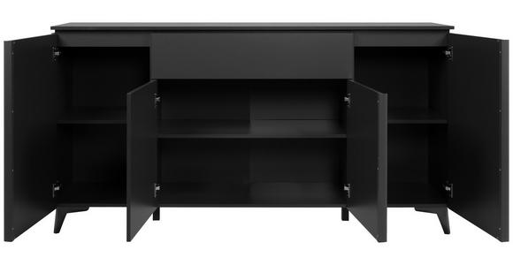 SIDEBOARD Anthrazit, Schieferfarben Einlegeböden  - Schieferfarben/Anthrazit, KONVENTIONELL, Holzwerkstoff/Kunststoff (177/92/40cm) - Carryhome