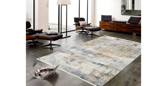 VINTAGE-TEPPICH 160/230 cm Le Mans Grau, Schwarz - Schwarz/Grau, Design, Textil (160/230cm) - Dieter Knoll