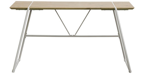 SCHREIBTISCH 140/60/75 cm Kaschmir, Eiche Artisan  - Kaschmir/Eiche Artisan, Design, Holzwerkstoff/Metall (140/60/75cm) - Carryhome