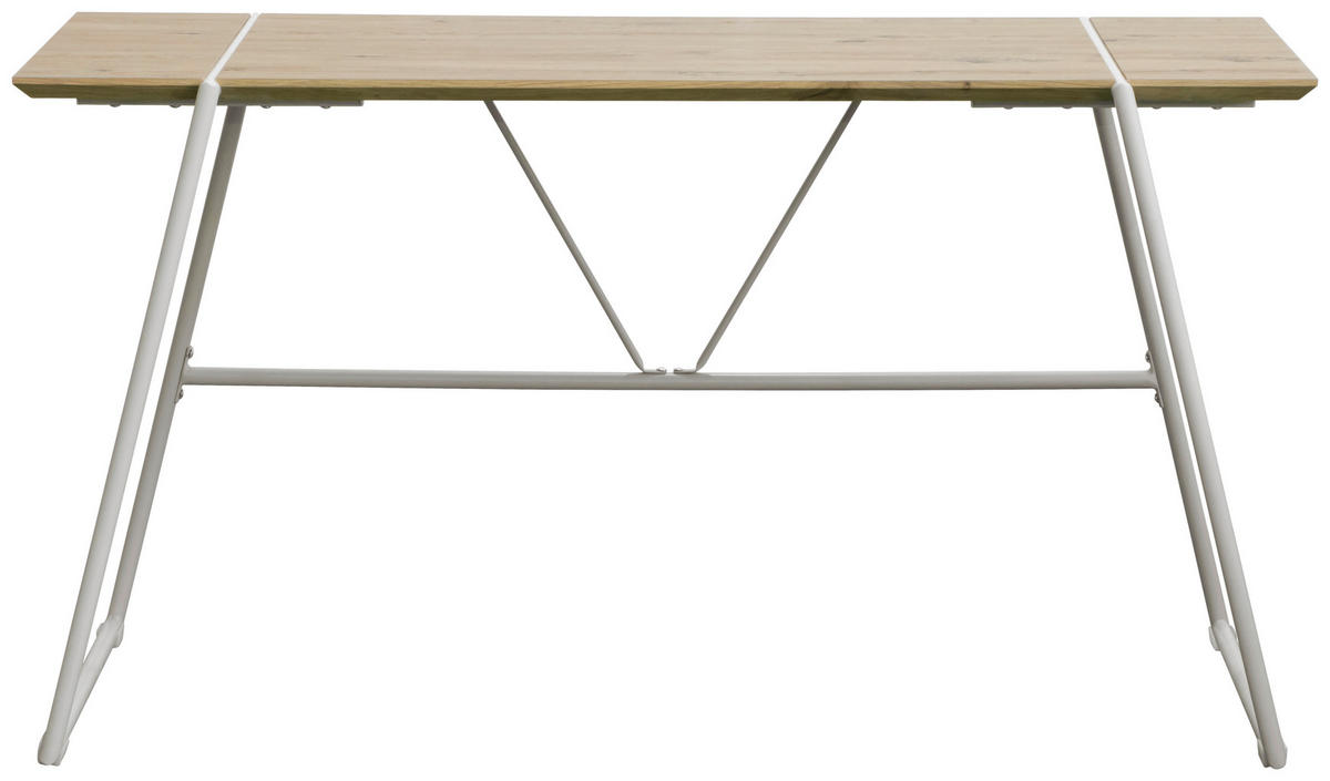 SCHREIBTISCH 140/60/75 cm  in Kaschmir, Eiche Artisan  - Kaschmir/Eiche Artisan, Design, Holzwerkstoff/Metall (140/60/75cm) - Carryhome