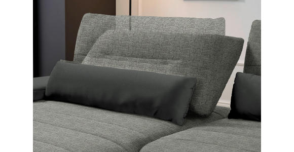 ECKSOFA in Webstoff Grau  - Schwarz/Grau, KONVENTIONELL, Textil/Metall (191/273cm) - Carryhome