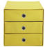 BOX Karton, Textil Gelb - Gelb, Design, Karton/Textil (31,5/32/31,5cm) - Carryhome