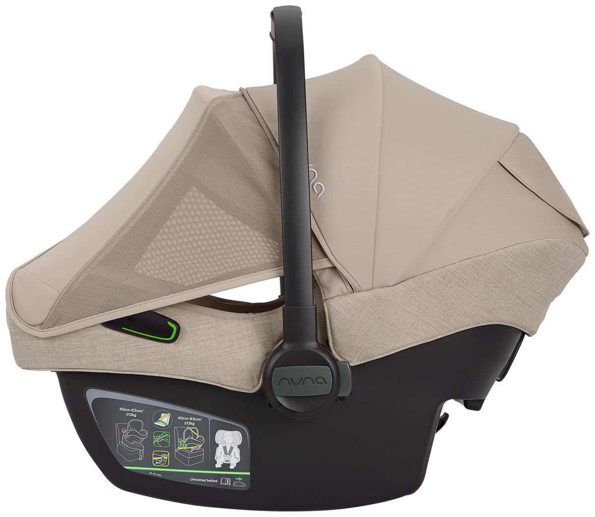 BABYSCHALE PIPA NEXT  - Beigebraun/Grün, Basics, Kunststoff/Textil (44/59/67cm) - Nuna