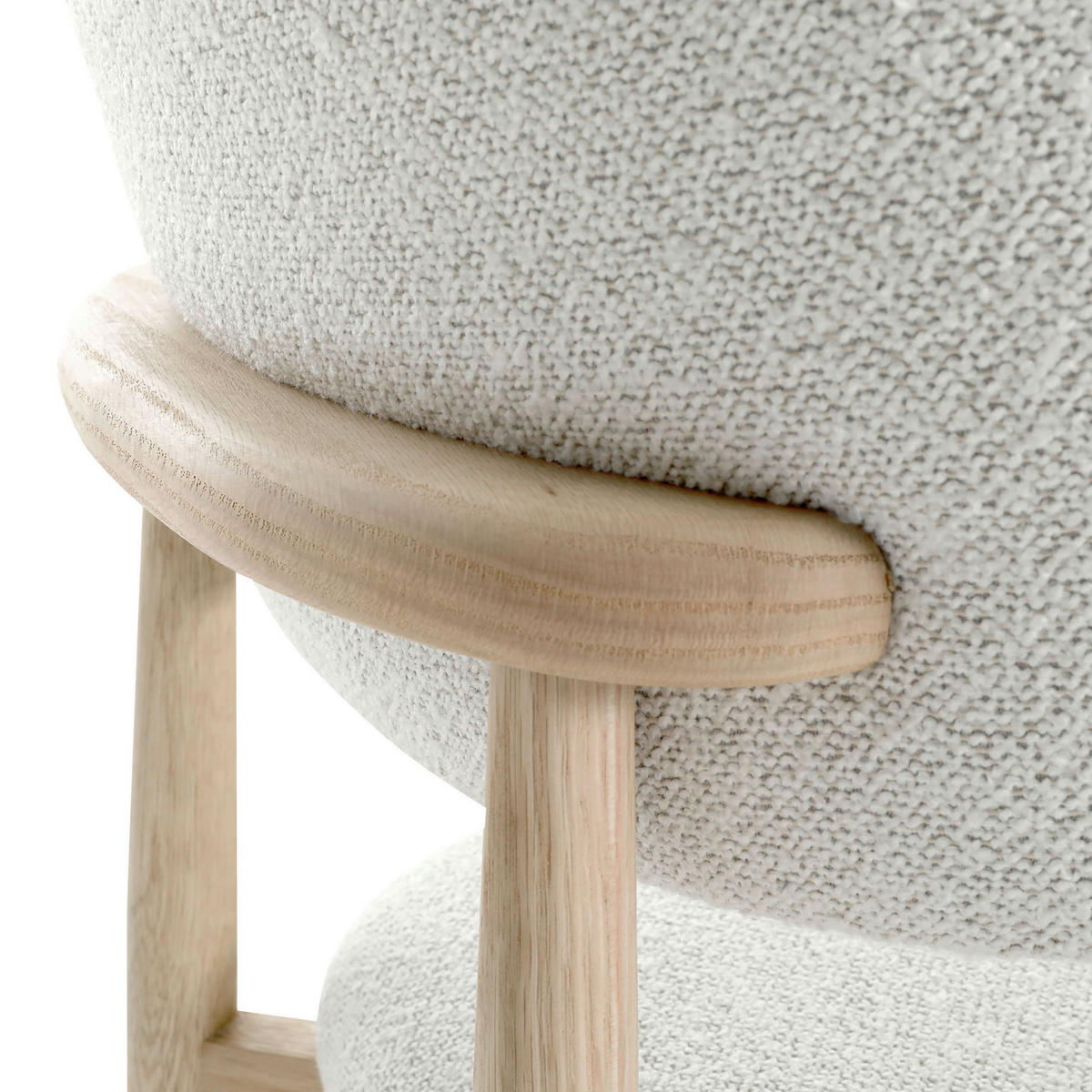 STUHL Naturfarben, Beige Eiche massiv  - Beige/Naturfarben, MODERN, Holz/Textil (49/79/51cm) - Livetastic