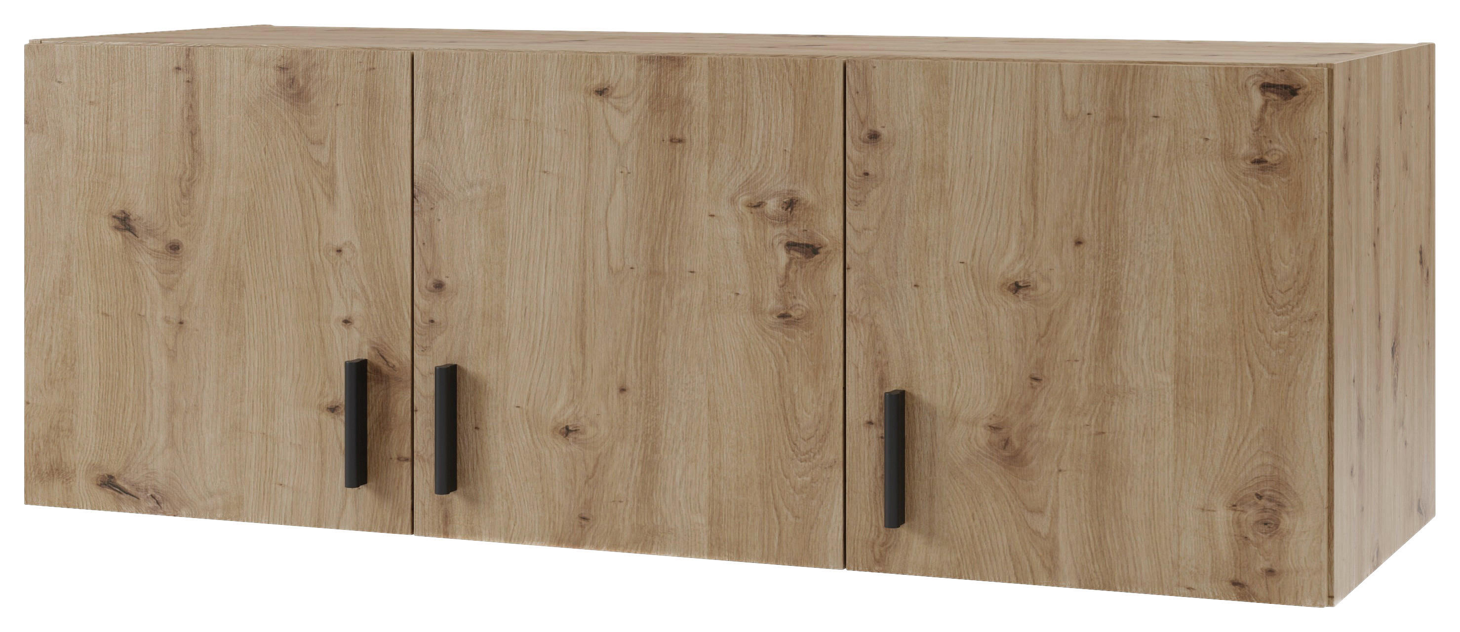 NADSTAVEC NA SKRIŇU, dub artisan, 141,2/50/52,1 cm - čierna/dub artisan, Konventionell, kompozitné drevo/plast (141,2/50/52,1cm) - Boxxx