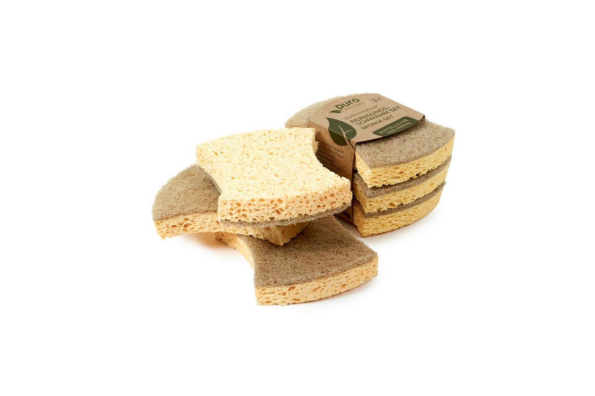 Burete Combinat - Basics, materiale naturale (11,5/2,5/9cm)